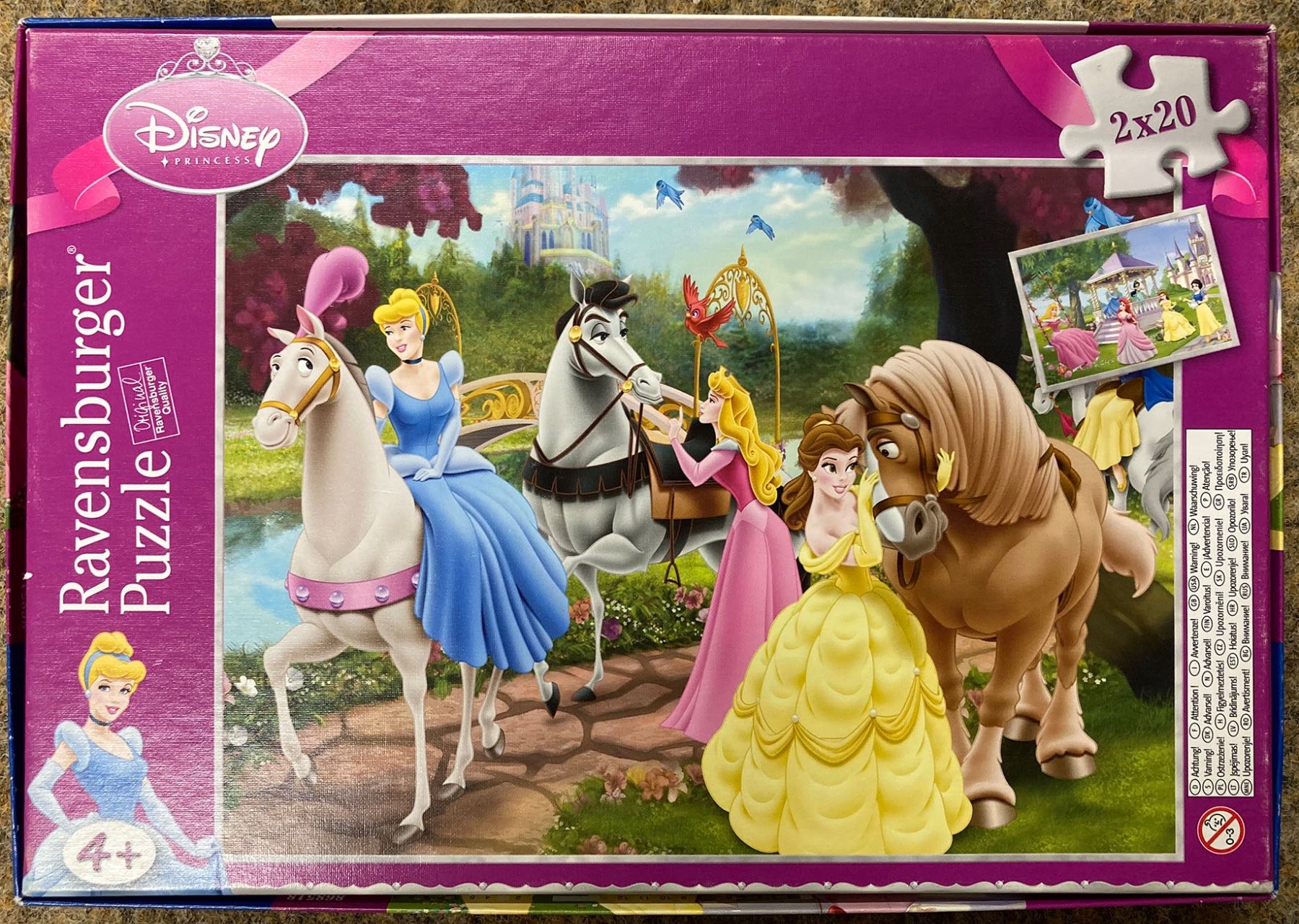 Ravensburger Puzzles: 2 Puzzles Princesse Disney Ravensburger 2x20 pièces – Gebraucht aus Vionnaz von nadinus73 1