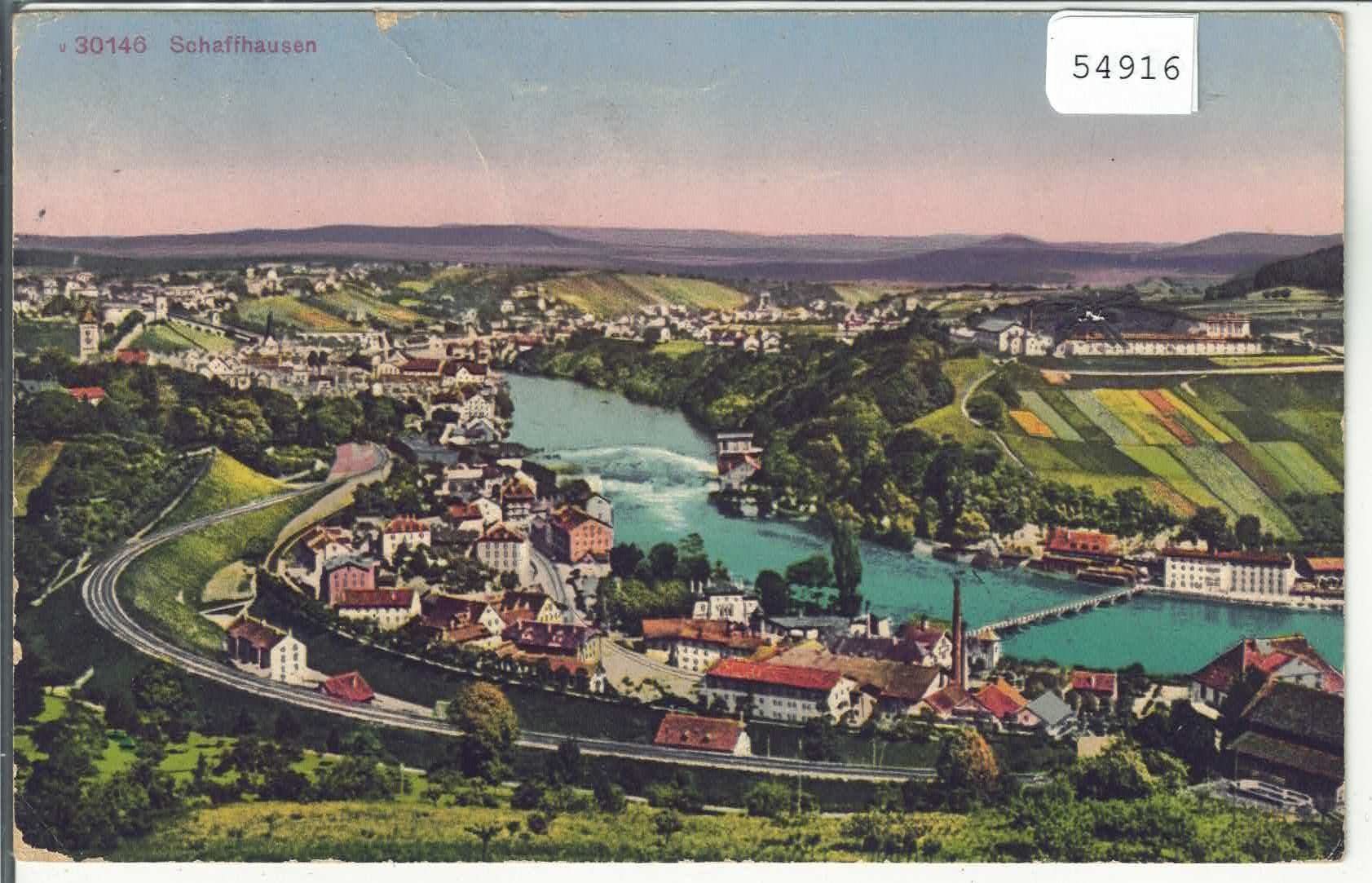 Cartoline postali: Schaffhausen - Generalansicht - Litho – Difettoso da Ettingen venduto da Kartenplanet