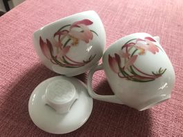 Zuckerdose  und Milchkanne Georges Boyer, Limoges France,