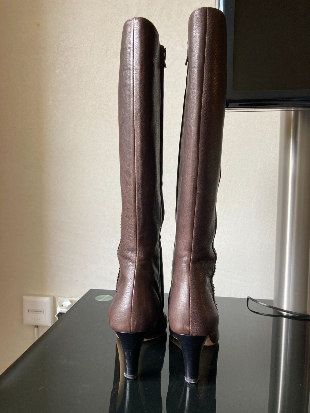 Emma Hope Damenschuhe: Bottes élégantes en cuir Emma Hope T.38 – Gebraucht aus Genève von sunsustains 3