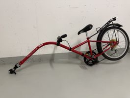 Schattenvelo Kindervelo Anhänger Vantraller VITELLI rot