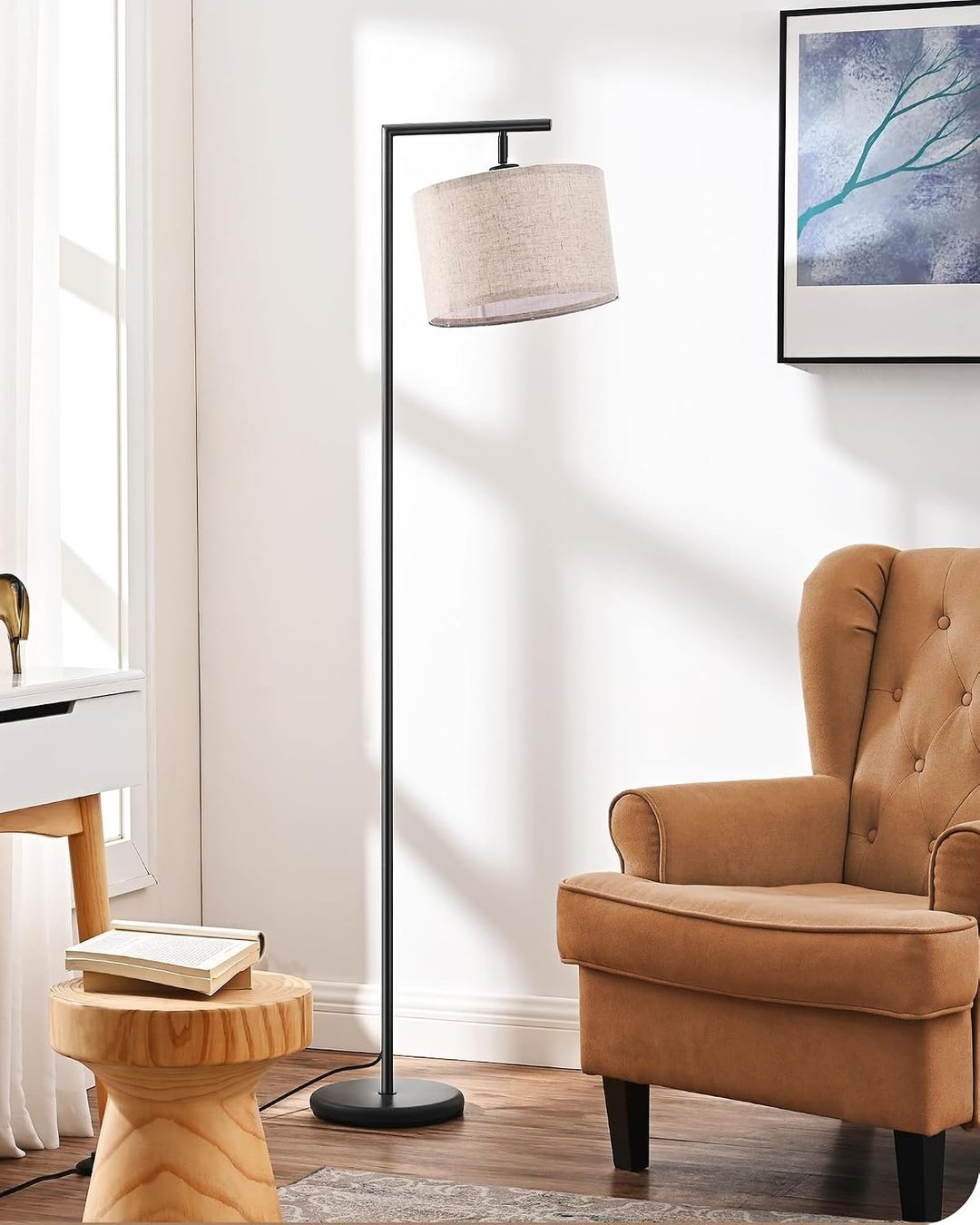 Lampade: Stehlampe 160 cm Bogenlampe Schwarz Beige E27 LED – Nuovo e nell'imballaggio originale da Schaffhausen venduto da schwizerchaes 8