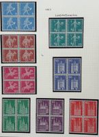 LOT 4 ER BLOCKS BRIEFMARKEN SCHWEIZ NEU 1963