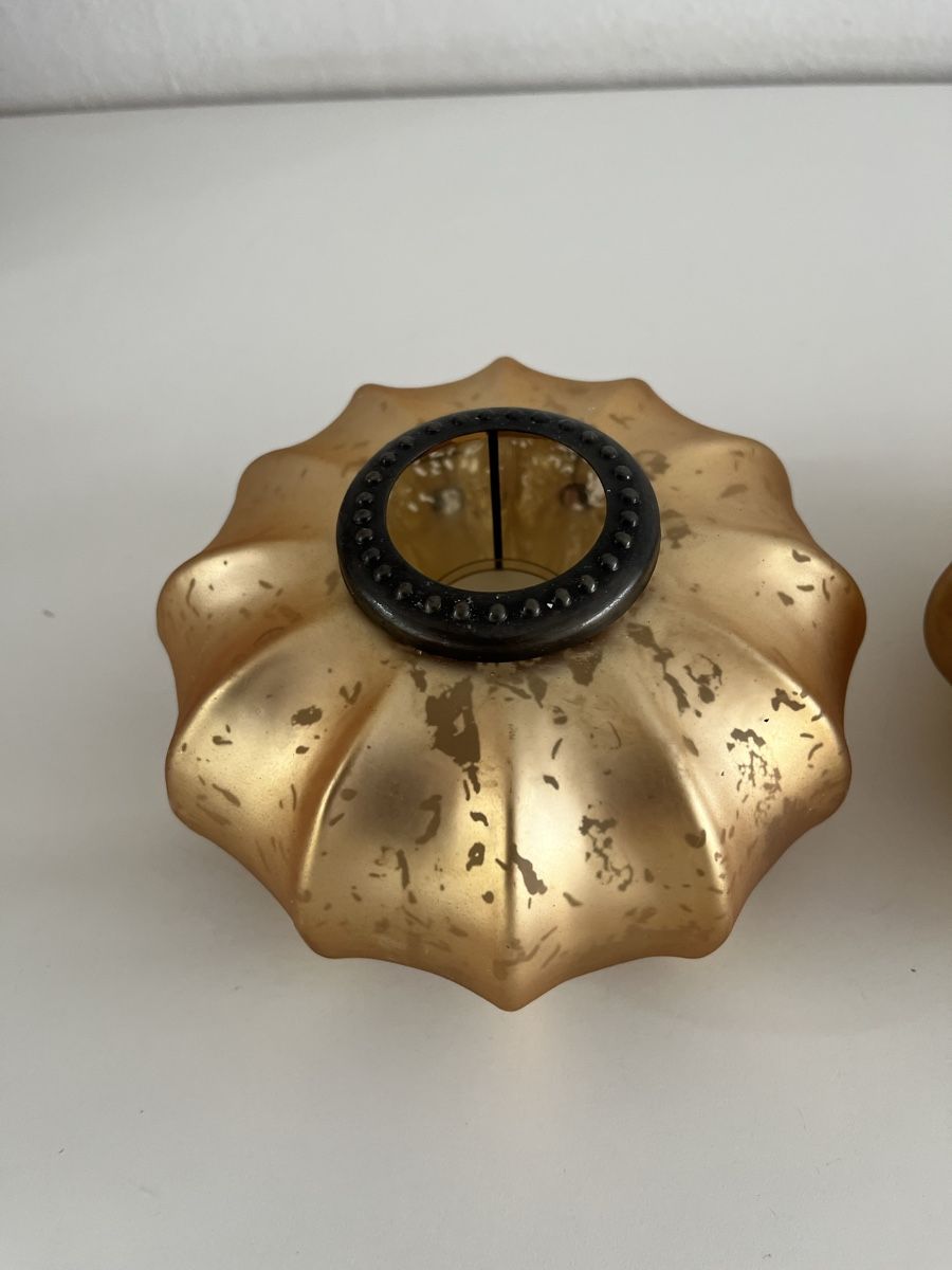 Alle Dekorationen: 3 Stk. Kürbis-Windlichter aus Glas – Gebraucht aus Wetzikon ZH von seli03 3