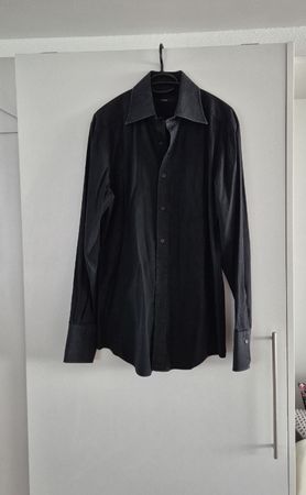 Gucci Hemd, Schwarz, Grösse 43/17, Top Zustand, Herren
