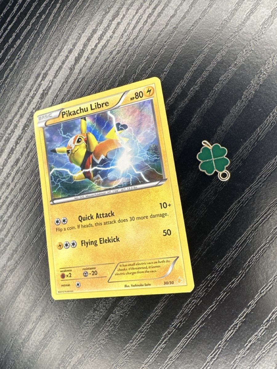 Pokémon Sammelbilder & Trading cards: Pikachu Libre 30/30 Holo 2016 Wrestler Pikachu – Gebraucht aus Uster von Neonschwarz 2