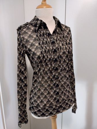 Elegante Damenbluse Gr. XL, leicht transparent