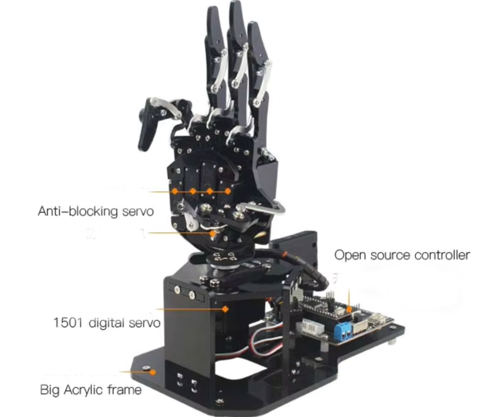 Arduino Elektronikbauteile: Arduino STM32 Bionic Robot Palm Hand Manipulator – Neu und originalverpackt aus Füllinsdorf von cabletime 1