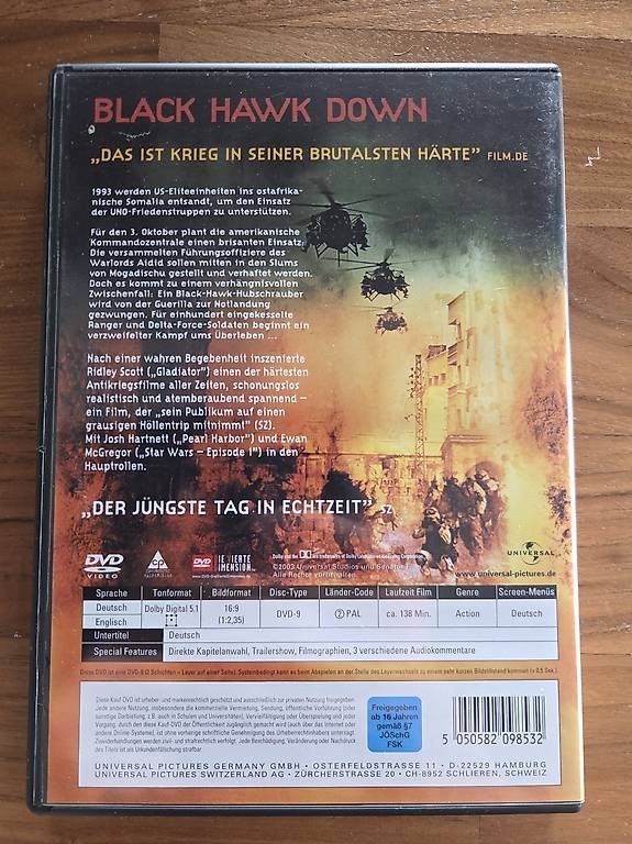 Tutti i DVDs: Black Hawk Down – Usato da Lauerz venduto da betsan666 1