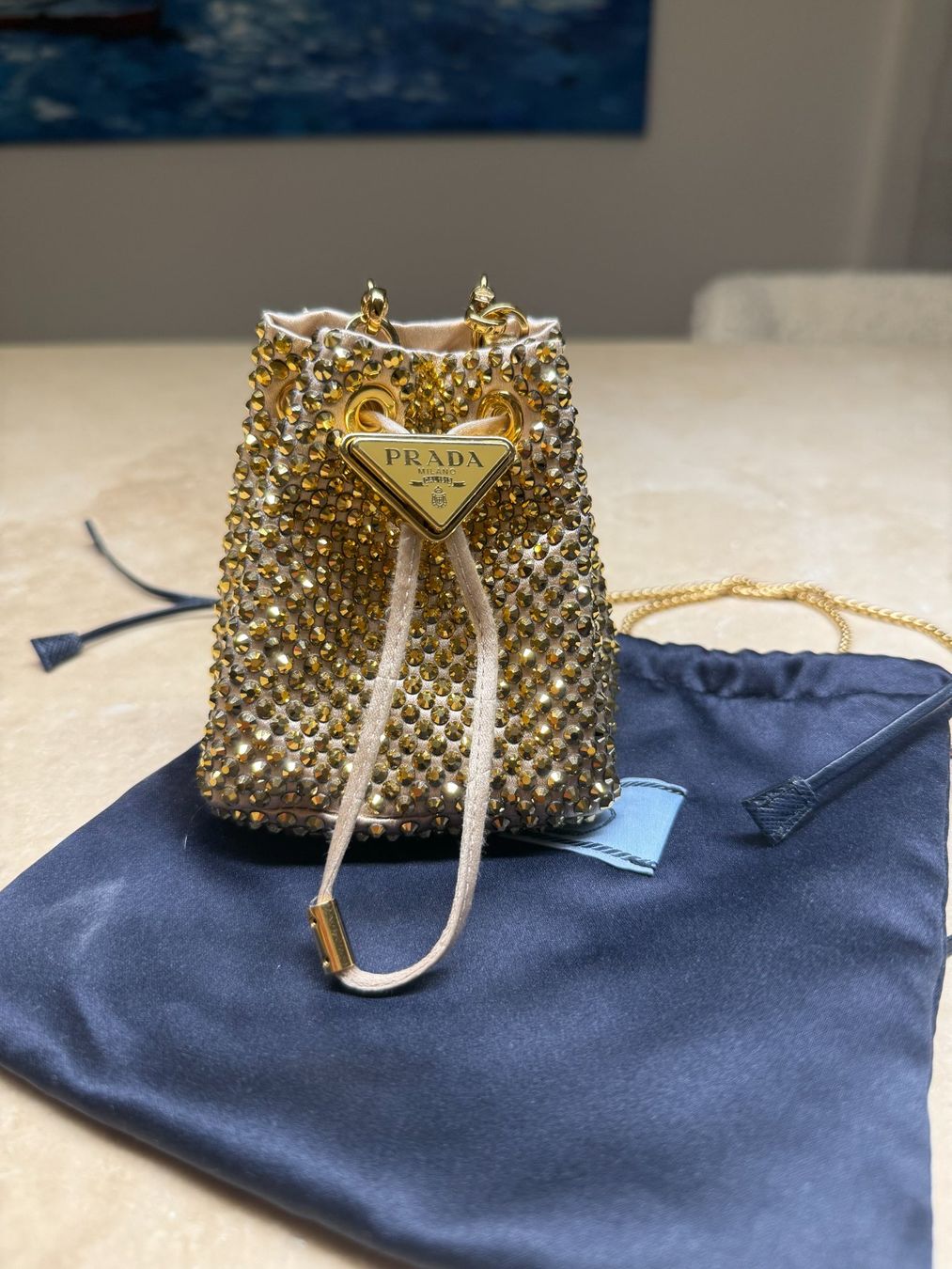 Prada Borse: Prada Mini Crystal Bucket Bag – Nuovo (secondo la descrizione) da Oberburg venduto da Cheysirius 1