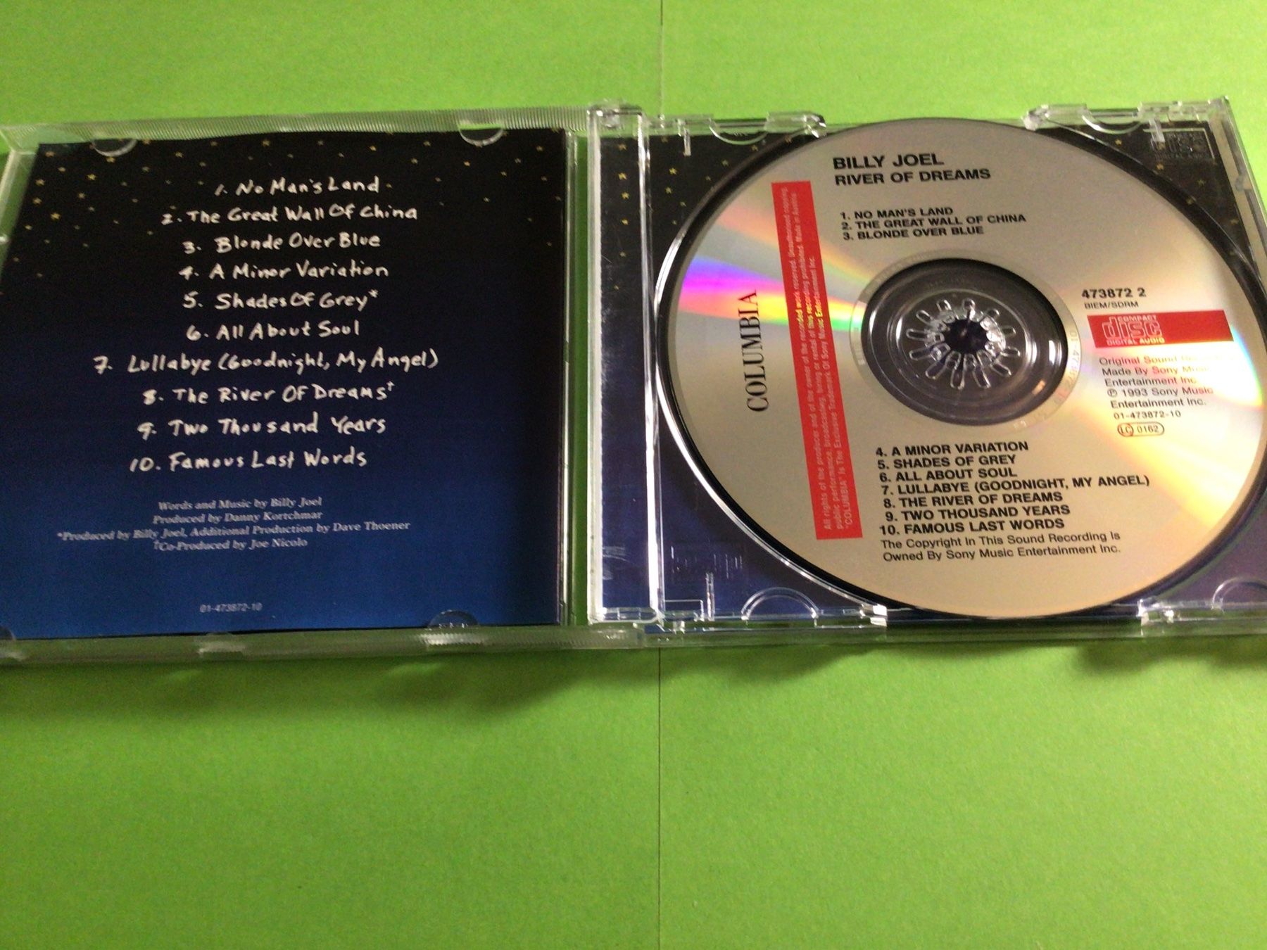 CD: BILLY JOEL, River of Dream, CD, 1993 – Usato da Steinach venduto da Quarkie 1