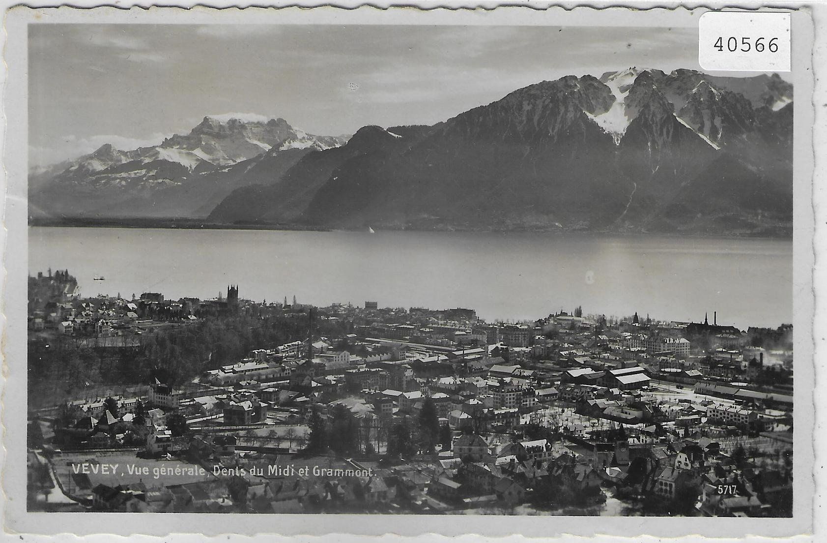 Cartoline postali: Vevey - Vue generale – Usato da Ettingen venduto da Kartenplanet