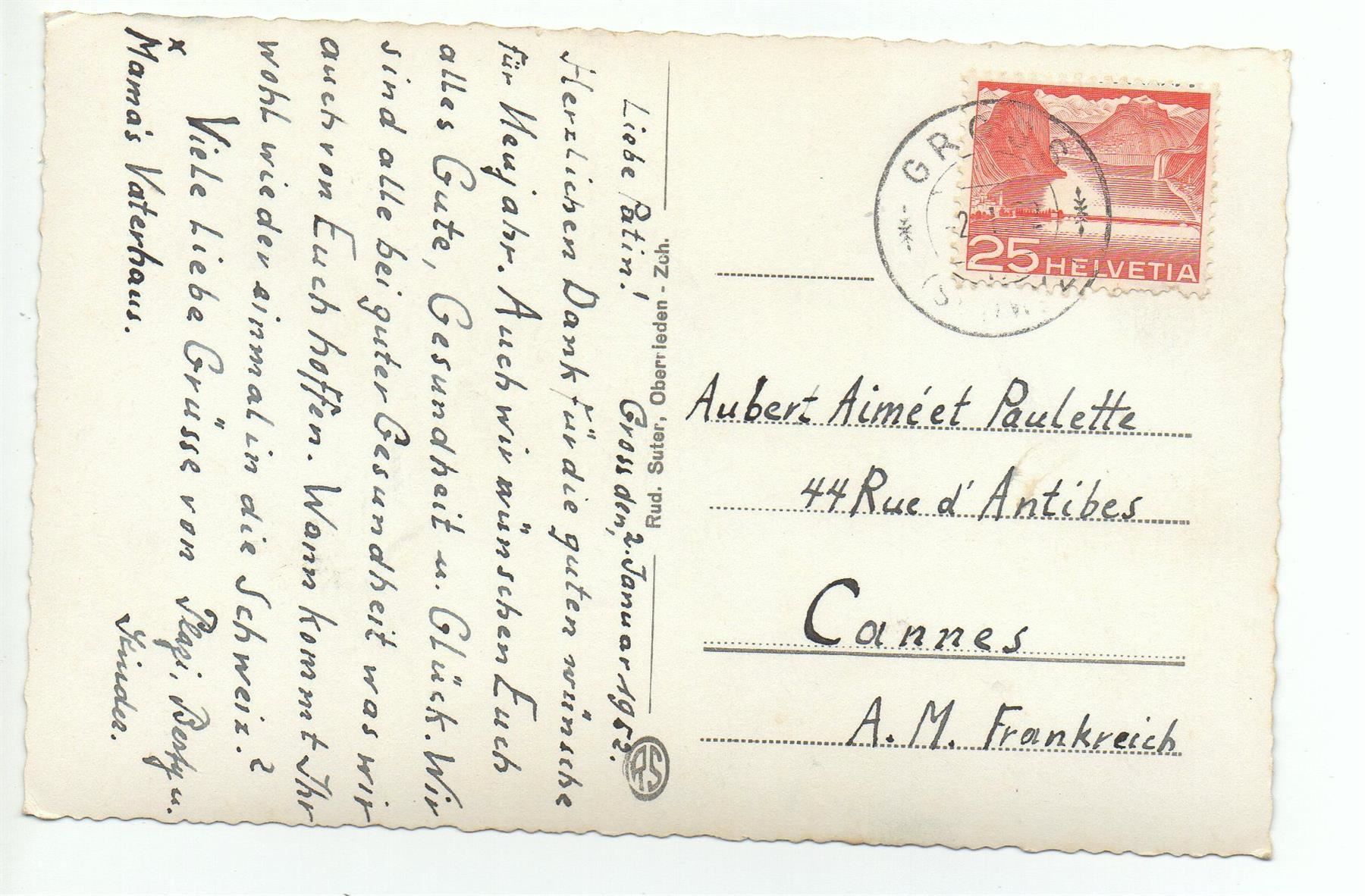 Cartoline postali: GROSS am Sihlsee – Usato da Jona venduto da philajona 1