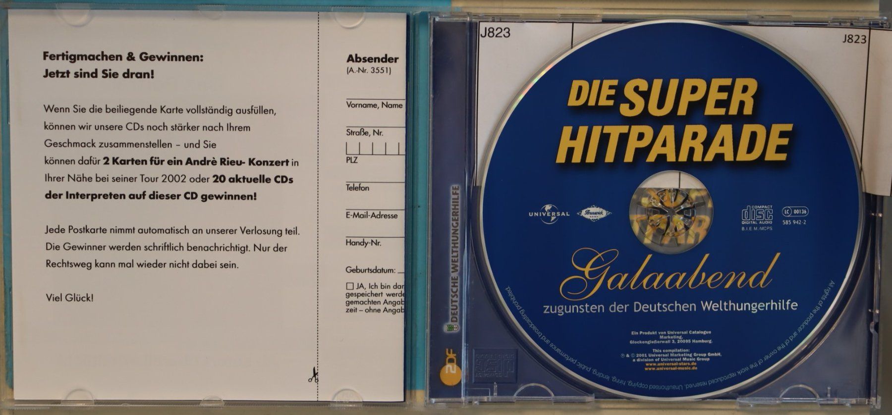 CD: Dieter Thhomas Heck -Die Superhitparade – Usato da Luzern venduto da CONTENTI 1