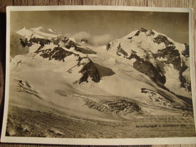 Cartoline postali: Berninagruppe von Diavolezza aus. Postkarte – Usato da Thun venduto da Gaad1961