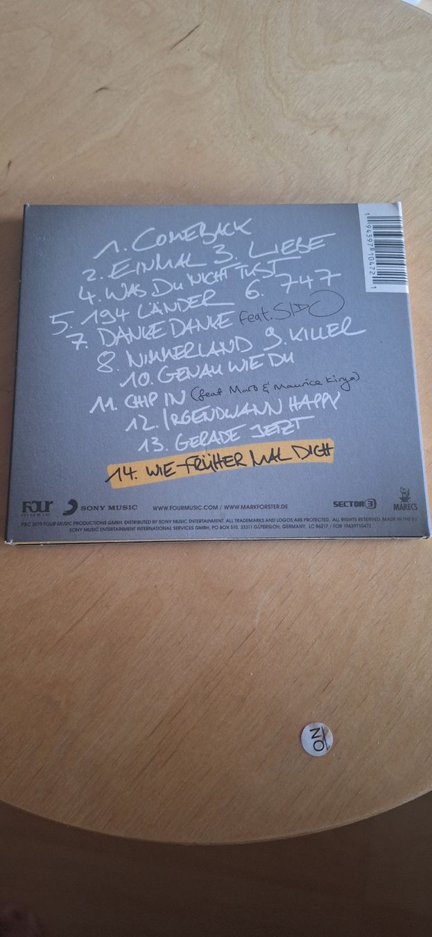 CDs: Mark Forster - CD - – Neu (gemäss Beschreibung) aus Matten b. Interl von dan_rqp8 4
