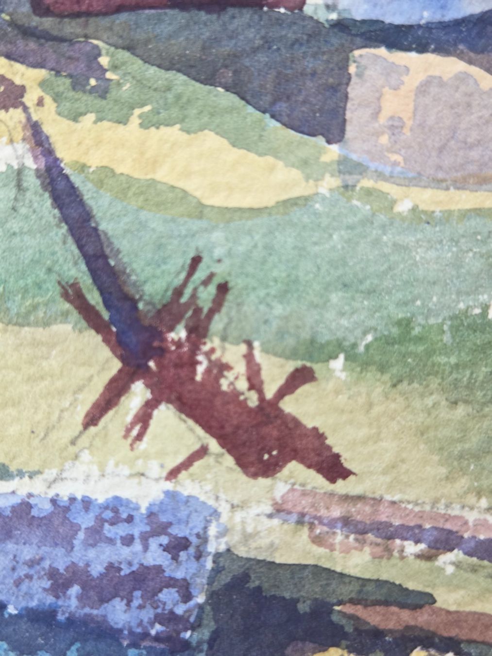 Gemälde: Aquarell Ferdinand Meyer-Streiff Amden SG 1944 – Gebraucht aus Rheinfelden von Badelus 4