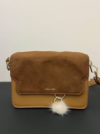 Brown Crossbody Bag with Strap
