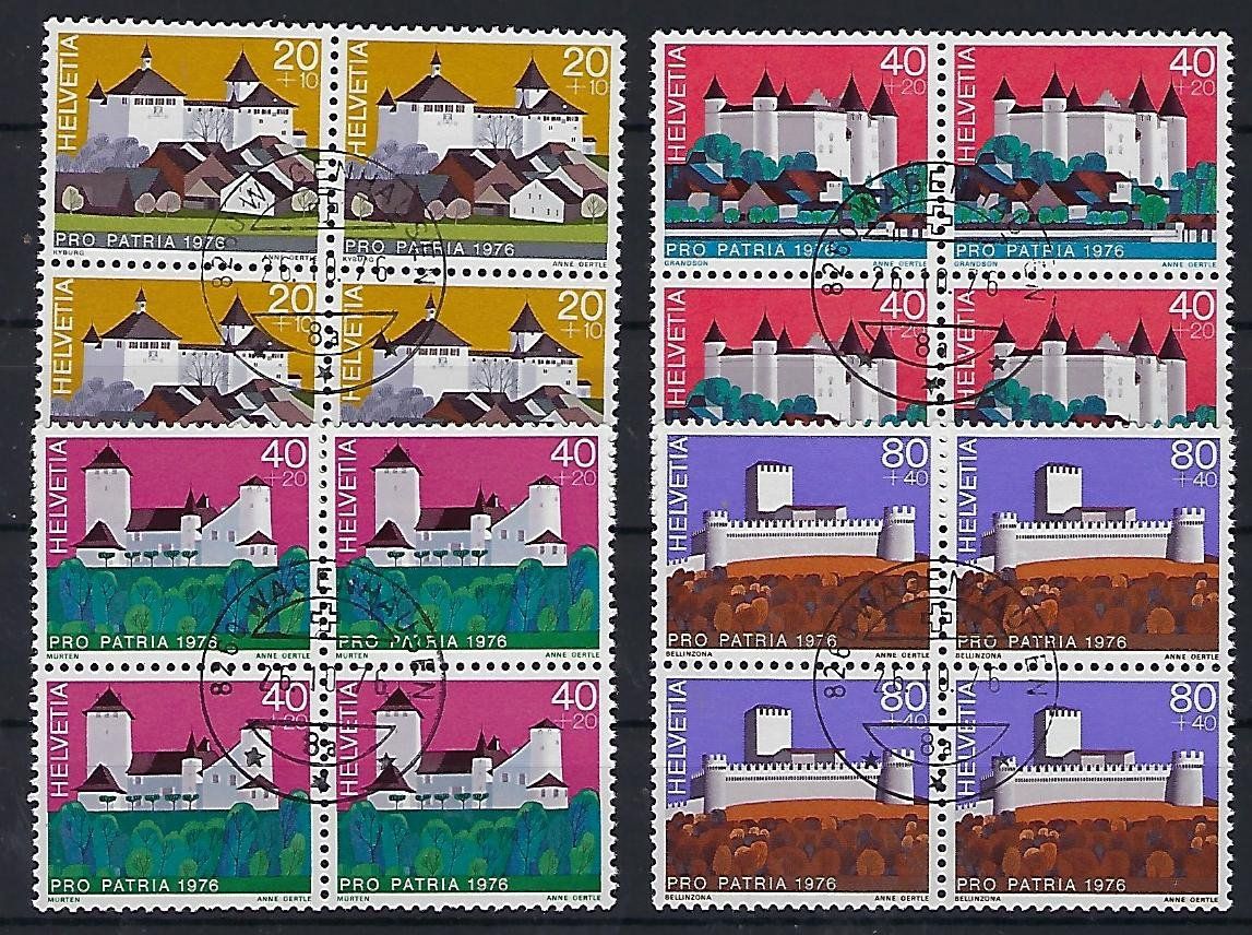 Tutti i francobolli: 1976  Pro Patria Viererblocks 14962 – Usato da Lunden venduto da Animus999