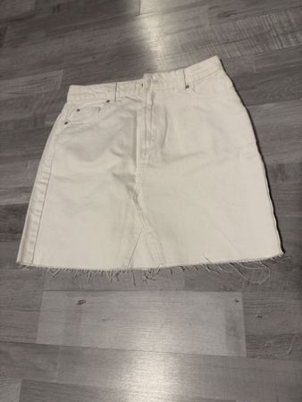 Weisser Jeansrock, Grösse 38, Top Zustand!