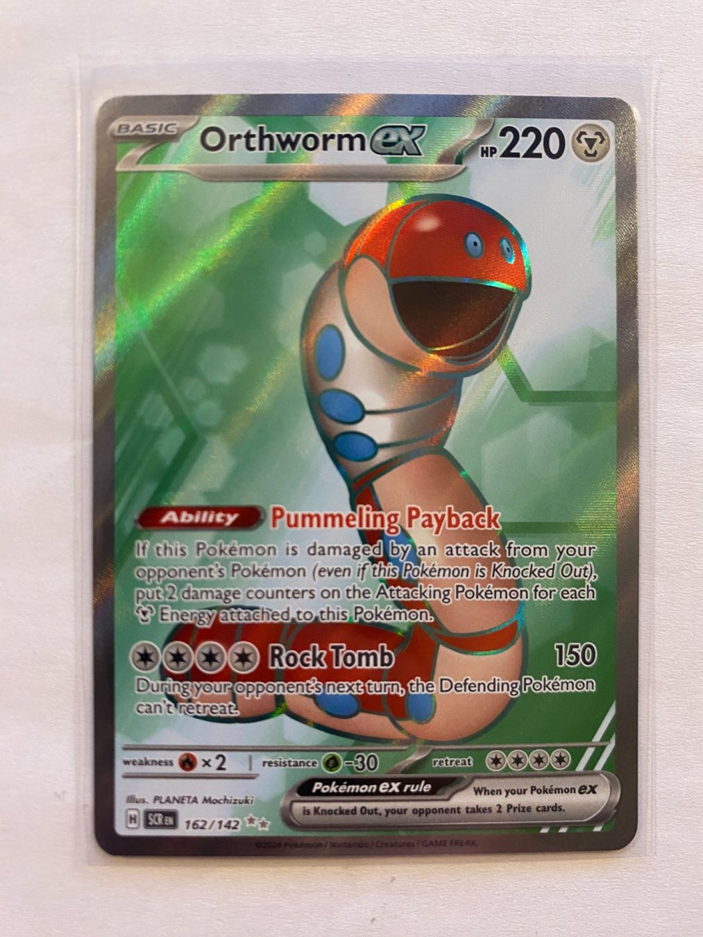 Pokémon Carte collezionabili: Pokemon Orthworm EX 162/142 Stellar Crown EN – Nuovo (secondo la descrizione) da Weingarten-Kalthäusern venduto da McGmavlo