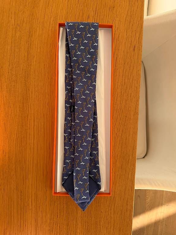 Hermès Cravatte: Hermes Breitling Vorstands Krawatte – Usato da Schaan venduto da Marc34112 2