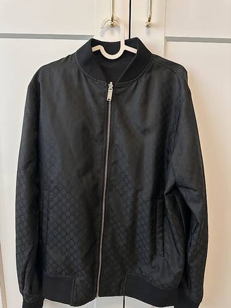GUCCI Reversible GG Monogram Bomberjacke Schwarz Gr. S 