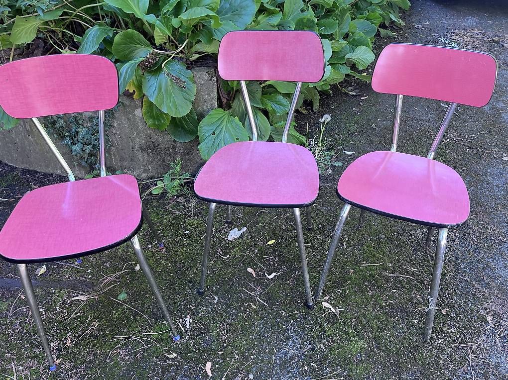 Tavoli: Table et chaises Formica rouge – Usato da chambésy venduto da mattheyv 3
