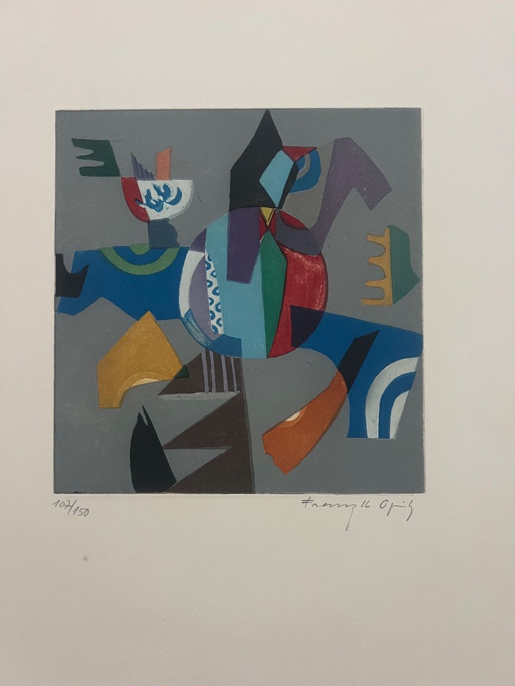 Grafica & Litografie: Franz K. Opitz, handsigniert, nummeriert – Usato da Rain venduto da Pic-Ass