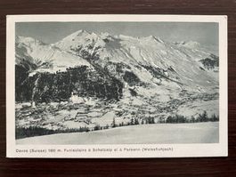 DAVOS WERBEKARTE Voyages Wirtz Anvers, Schatzalp, Parsenn