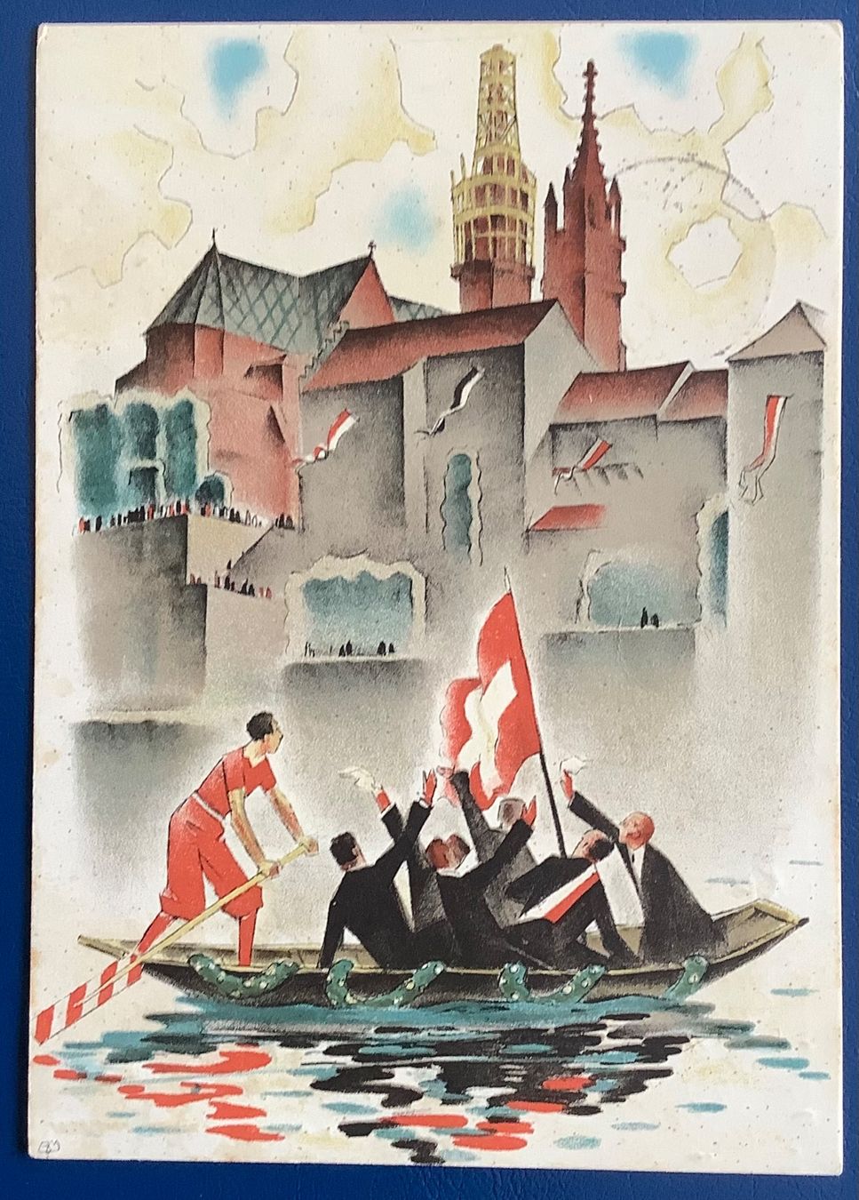 Ansichtskarten: 1935 - Sängerfest Basel - XXV Eidgen.Sängerfest – Gebraucht aus Liestal von Skunk02