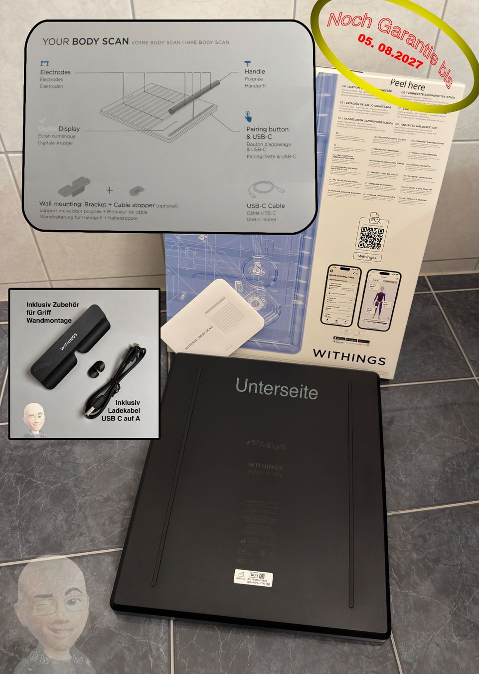 Withings Bilance pesapersone: Withings Body Scan Smart Waage – Usato da Istighofen venduto da Waswo 3