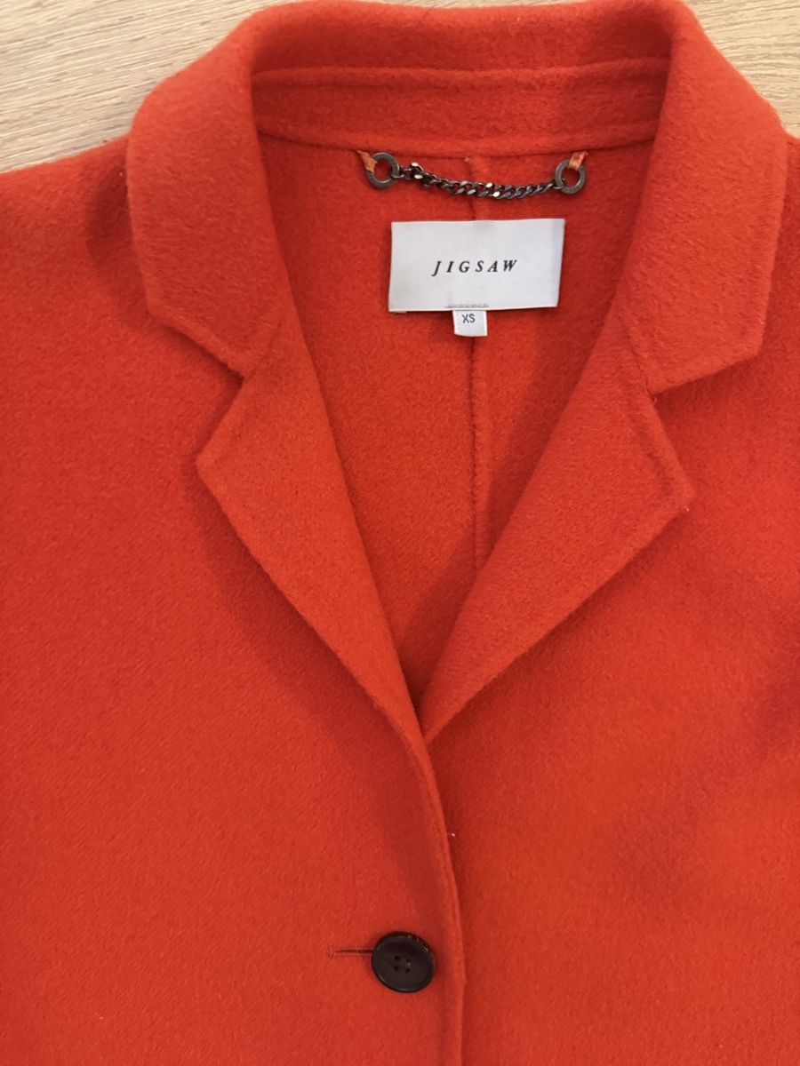 Mäntel: Jigsaw Wool Blend Coat Orange Size XS Single Breasted – Gebraucht aus Zürich von lc05 1