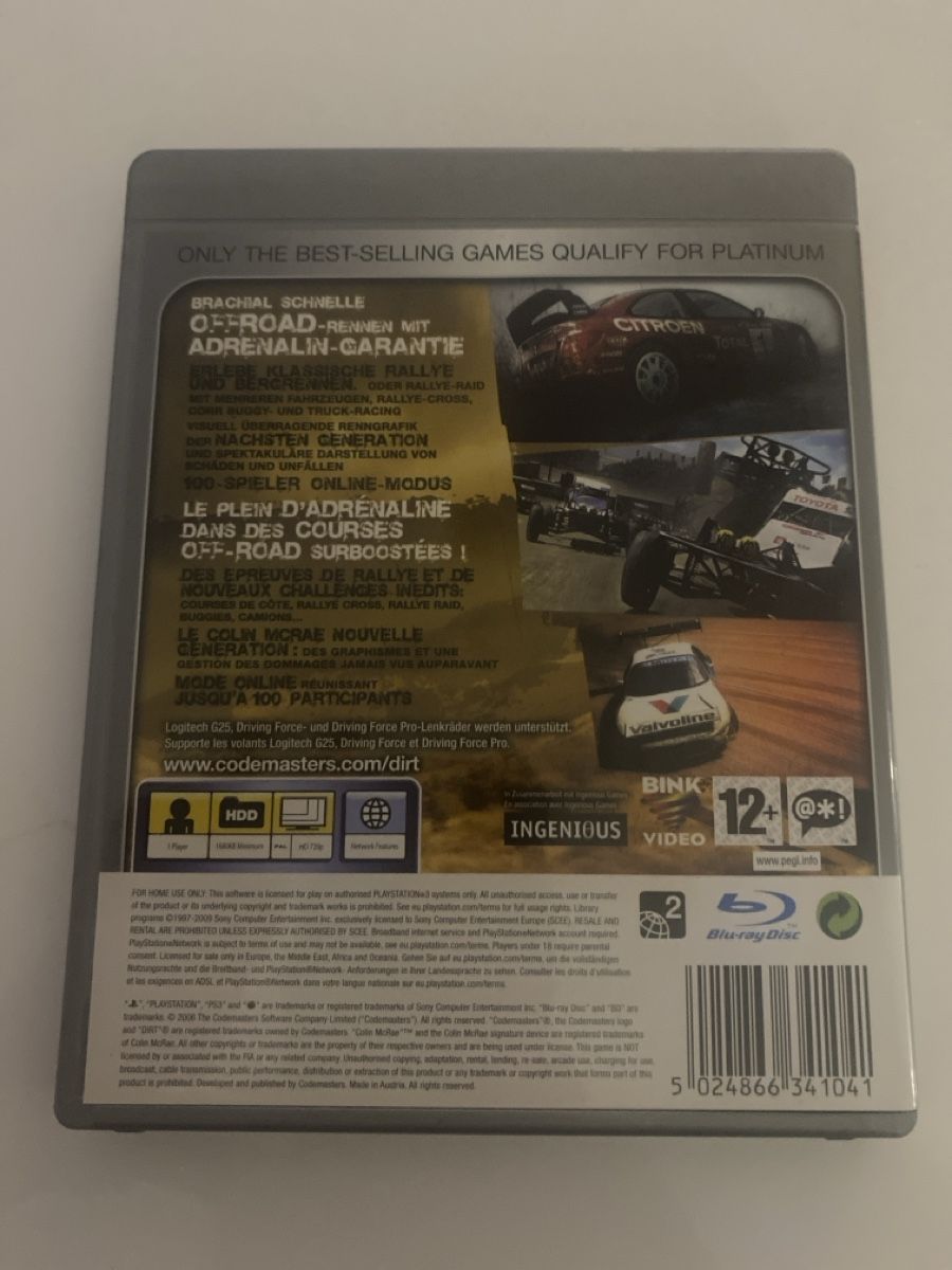 Sony Spiele: Colin mcrae Dirt Platinum- PS3 – Gebraucht aus Suhr von SchnapperCH 1