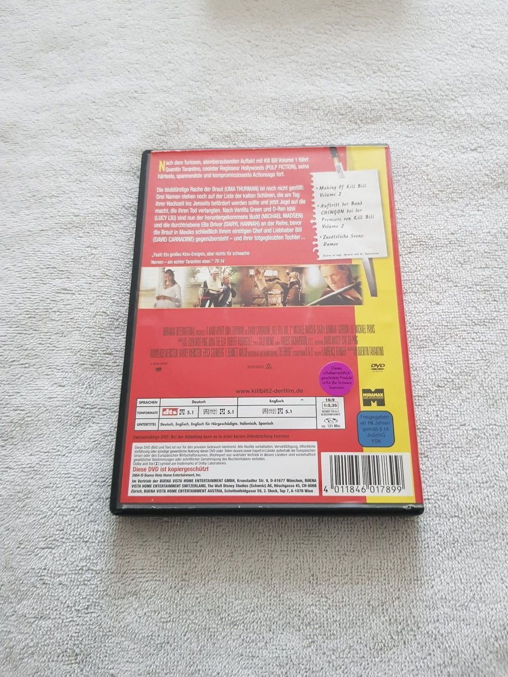 Tutti i DVDs: Kill Bill - Volume 2 (DVD) – Usato da Liestal venduto da tonic 2