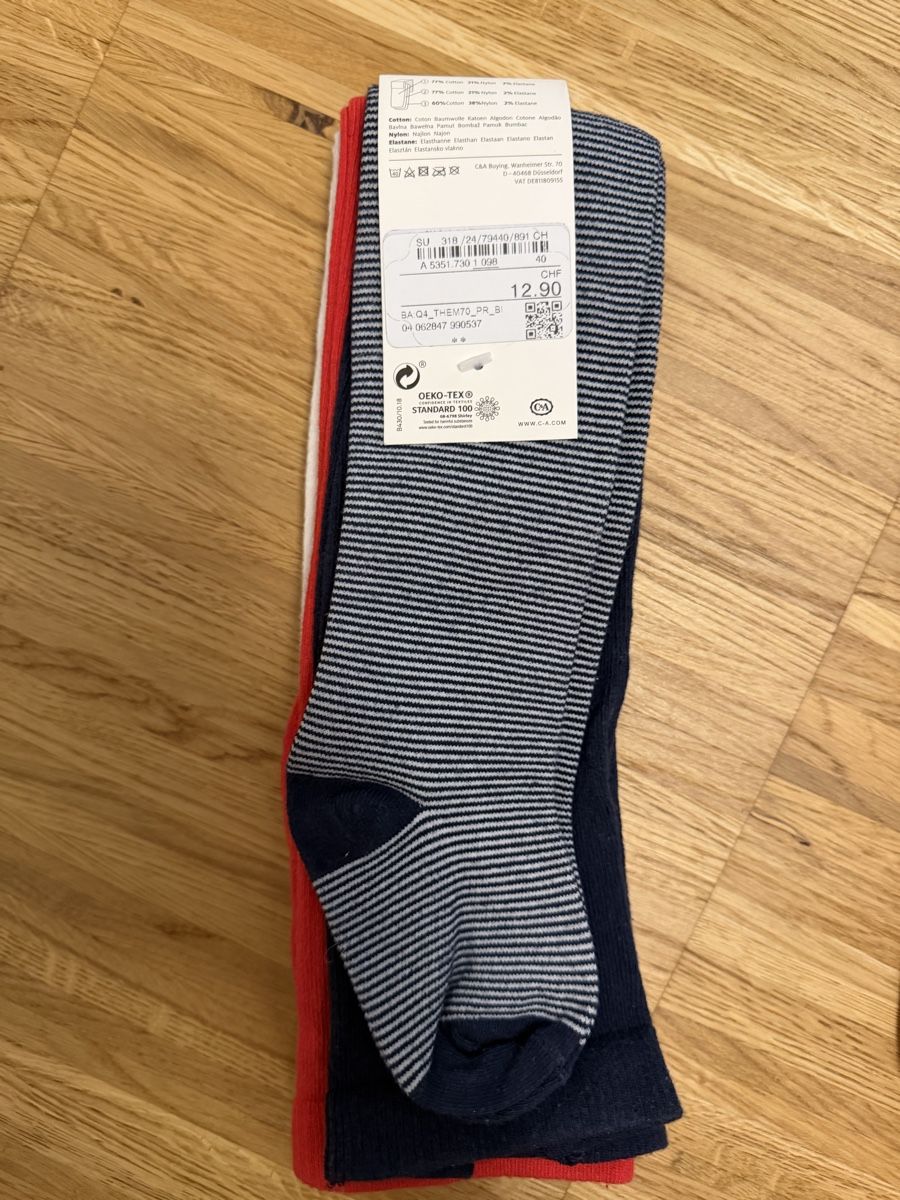 Calze & Collant: Strumpfhosen neu Gr.92/98 – Nuovo e nell'imballaggio originale da Flüelen venduto da Lulu2204 1