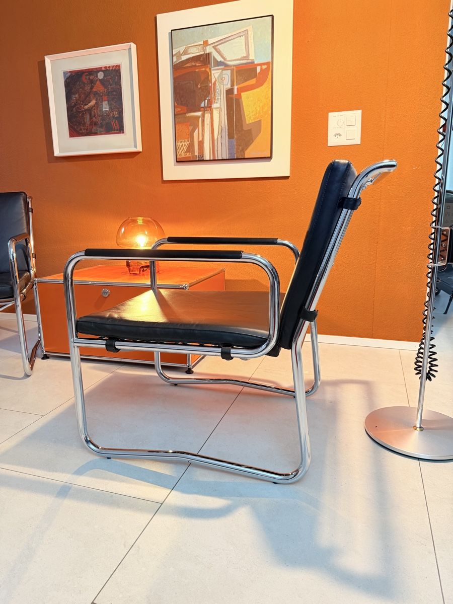 Flexform Poltrone: Flexform Sessel & Tisch Leder Sessel – Usato da Grenchen venduto da Nur_2540 5
