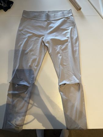 Abercrombie&Fitch Leggings mit Löchern Knien, Grau,
