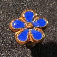GG443 - Sehr alter Reversknopf Blume / klein