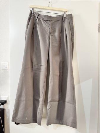 Pantalon large H&M Divided gris taille 40 bon etat