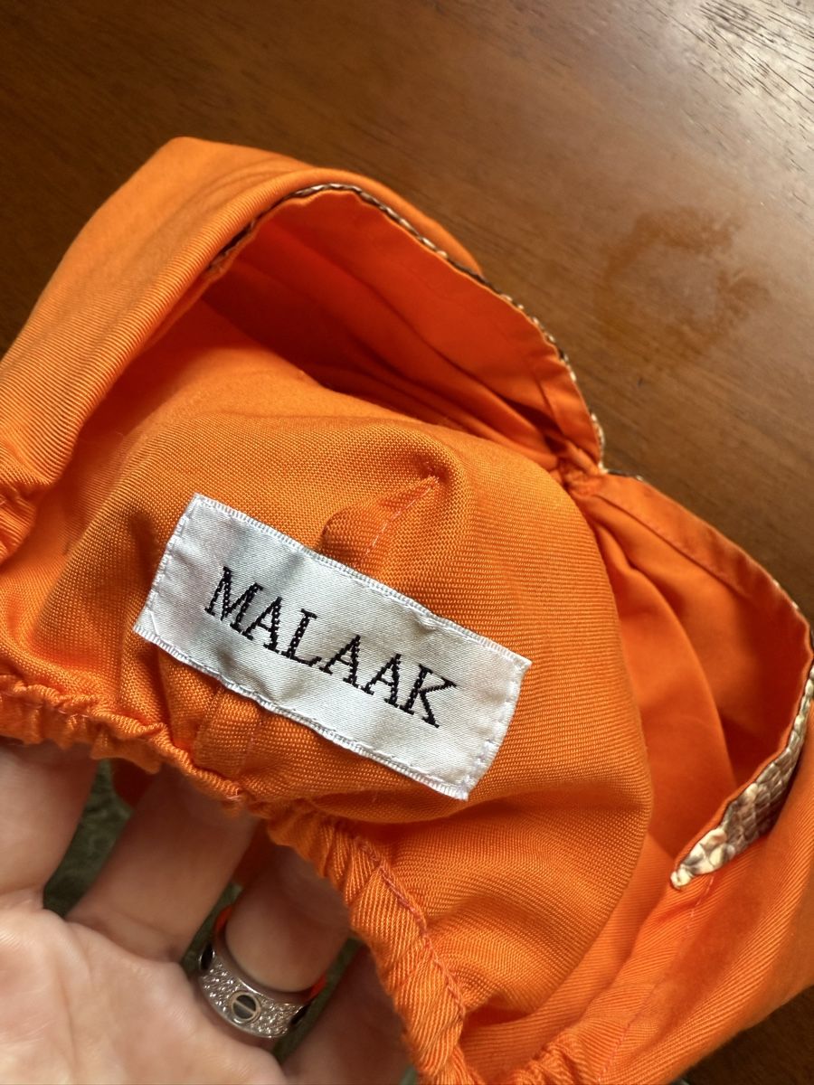 Copricapi, berretti & cappellini: orange turban Malaak – Usato da Barna venduto da orbuyorcry 1
