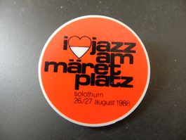 Abzeichen I Love Jazz Märetplatz Solothurn 1988