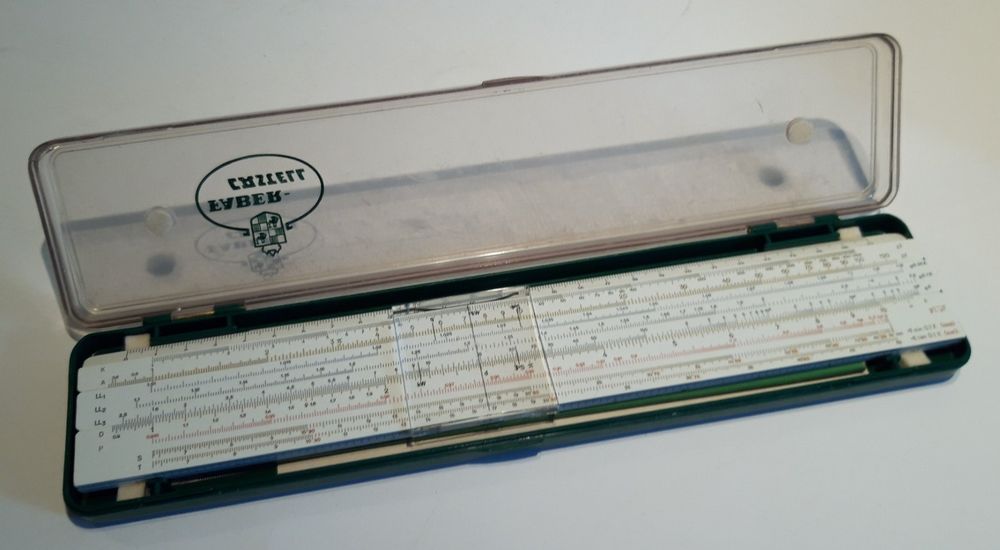 Rechenschieber, Faber Castell, Kunststoffbox, Anleitung | Kaufen auf ...