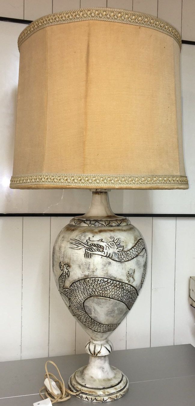 Lampade: Grosse Tischlampe - Stein - H 90cm – Usato da Oftringen venduto da Vucki 2
