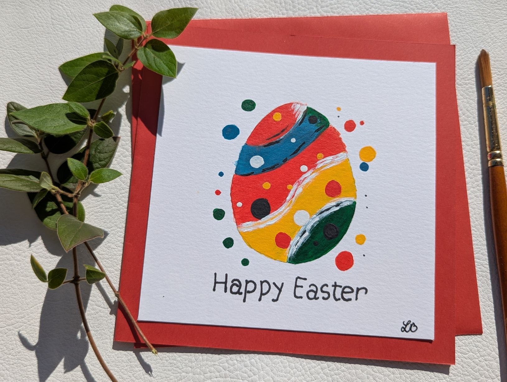 Cartoline: Handmade Easter Card - Unique Spring Decoration – Nuovo e nell'imballaggio originale da Winterthur venduto da LaVieColor