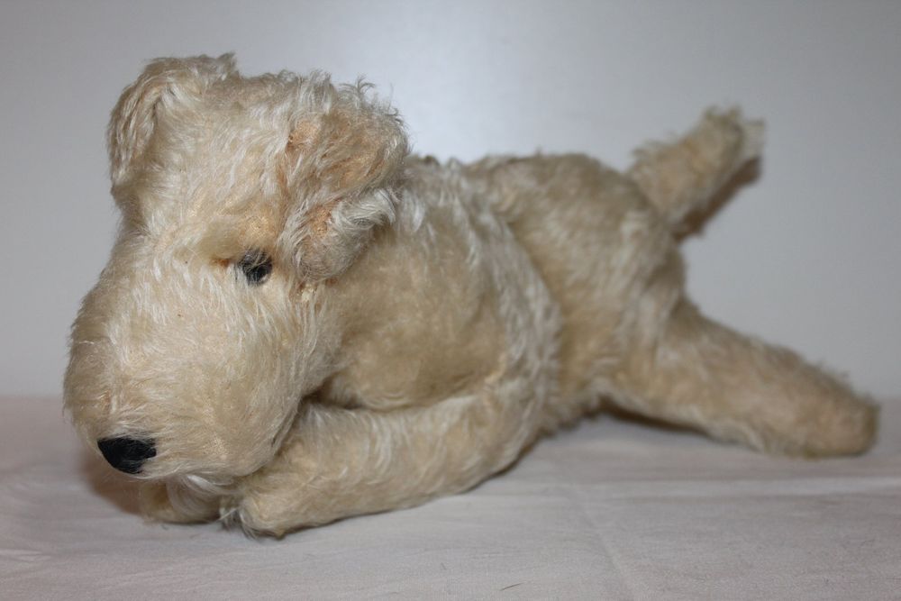 Steiff vintage Plüsch Hund mit Staufach 2