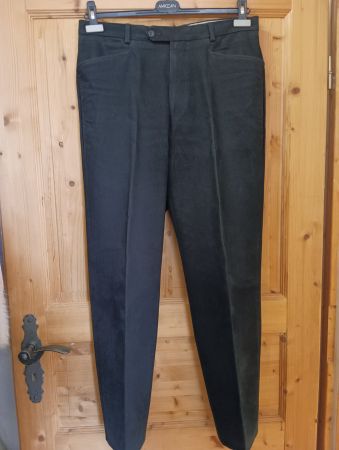 Bundfaltenhose Herren schwarz