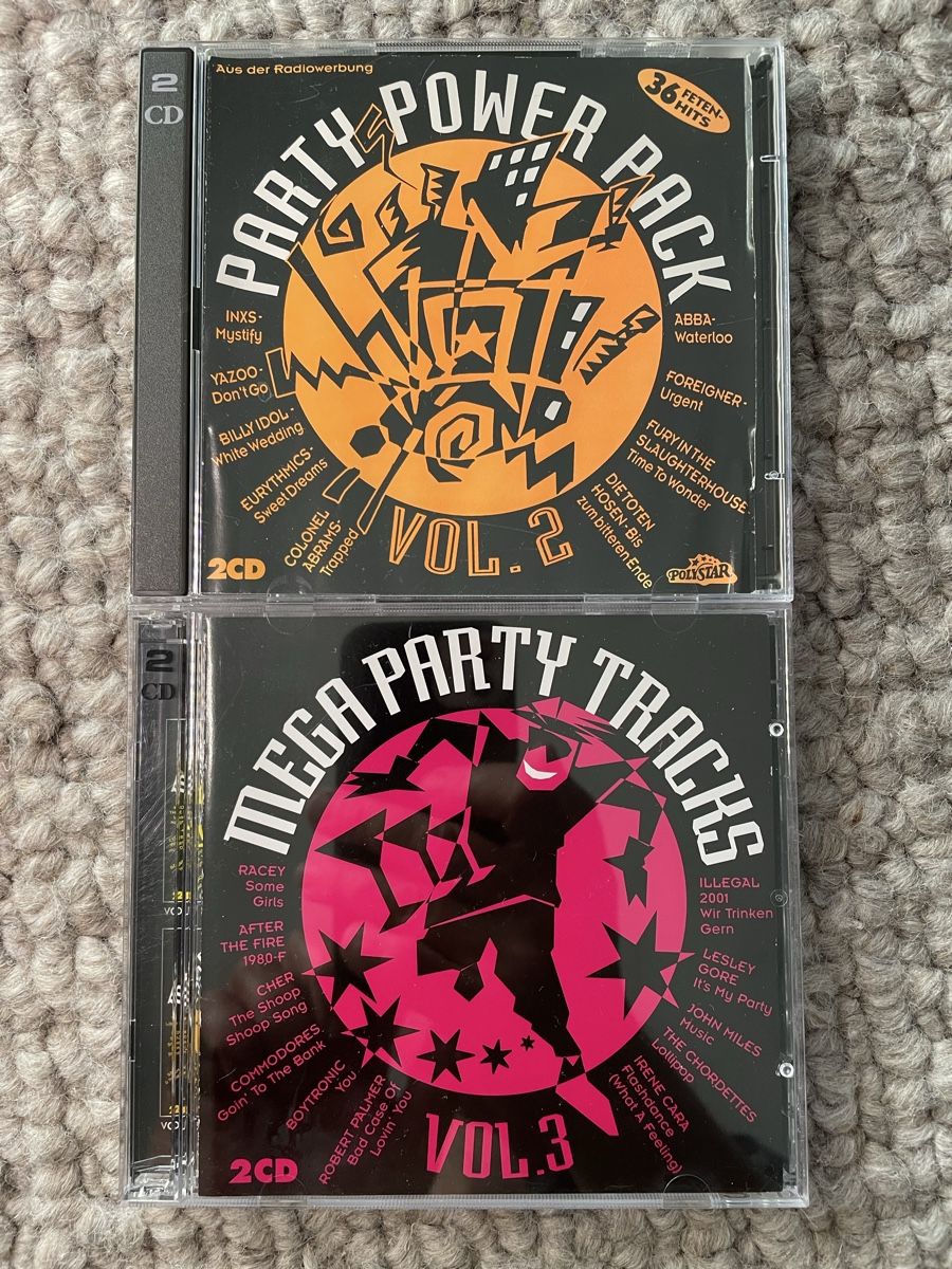 CD: Party Power Pack Vol. 2 + Mega Party Tracks Vol. 3 – Usato da Reinach AG venduto da trigger7811
