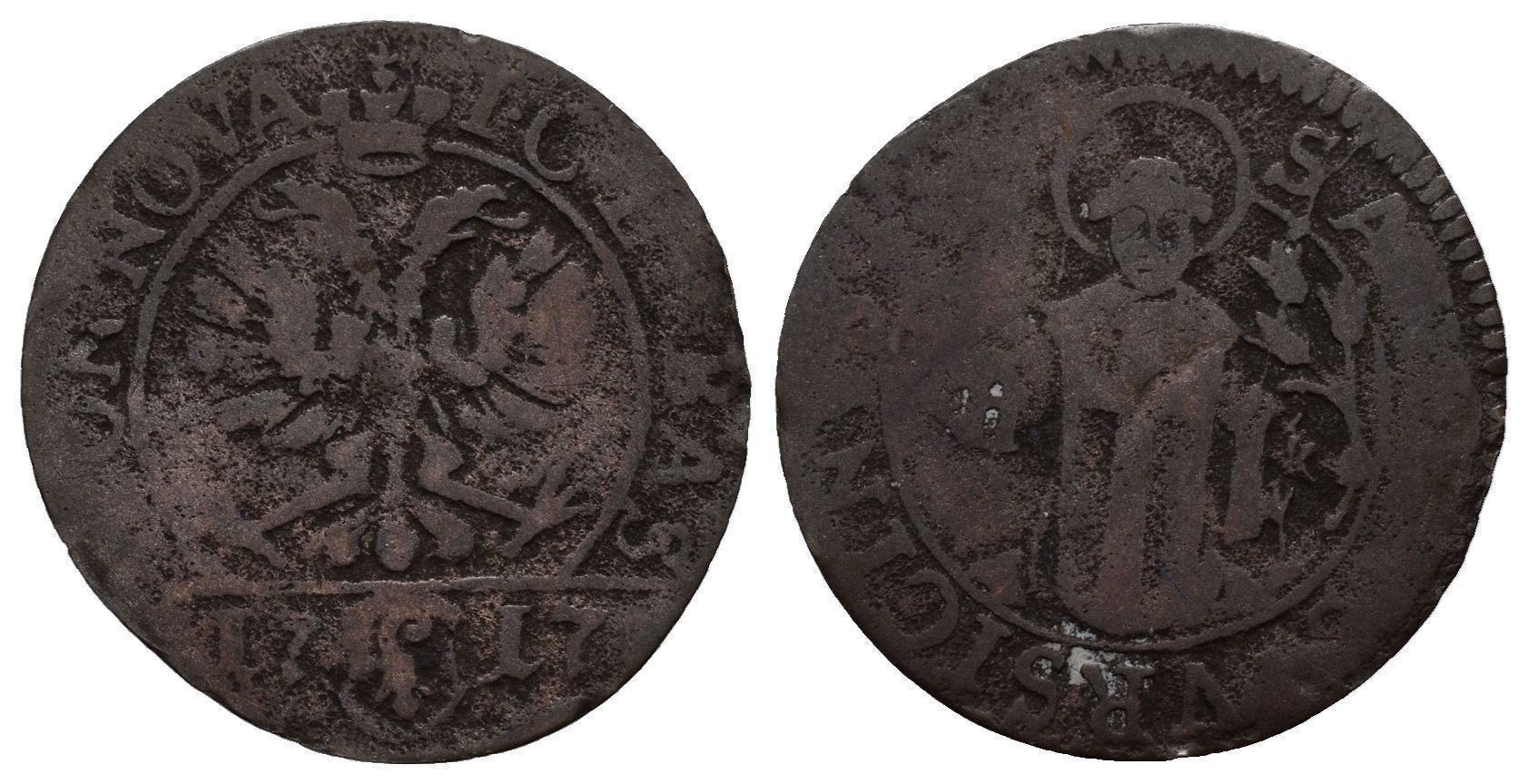 Tutti le monete: Basel Bistum Schilling 1717  /2117/ – Usato da Trimbach venduto da Solothurn1