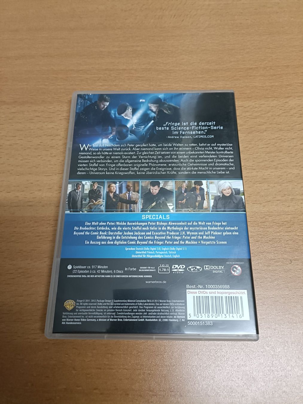 Tutti i DVDs: Fringe: Die komplette Vierte Staffel – Usato da Köniz venduto da Movieportal007 1
